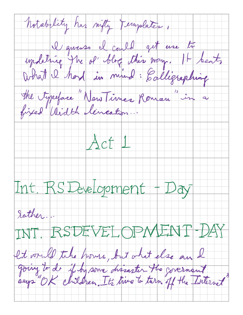 Notability app iOS CHICKEN SCRATCH NOTE TAKING